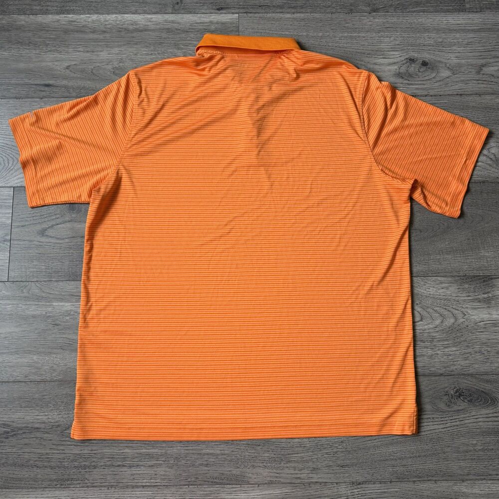 Walter Hagen Essentials Men’s Orange Striped Golf Polo Shirt - Size XXL - Picture 7 of 7
